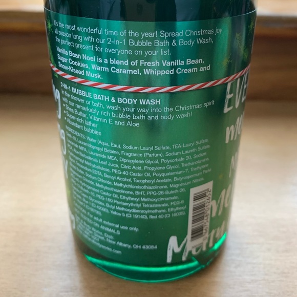 Two Vanilla Bean Noel 2 in 1 Bubblebath & Body Wash - Picture 2 of 2